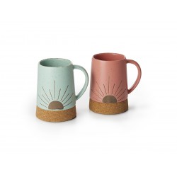 Becher Sunny mit Korkboden...